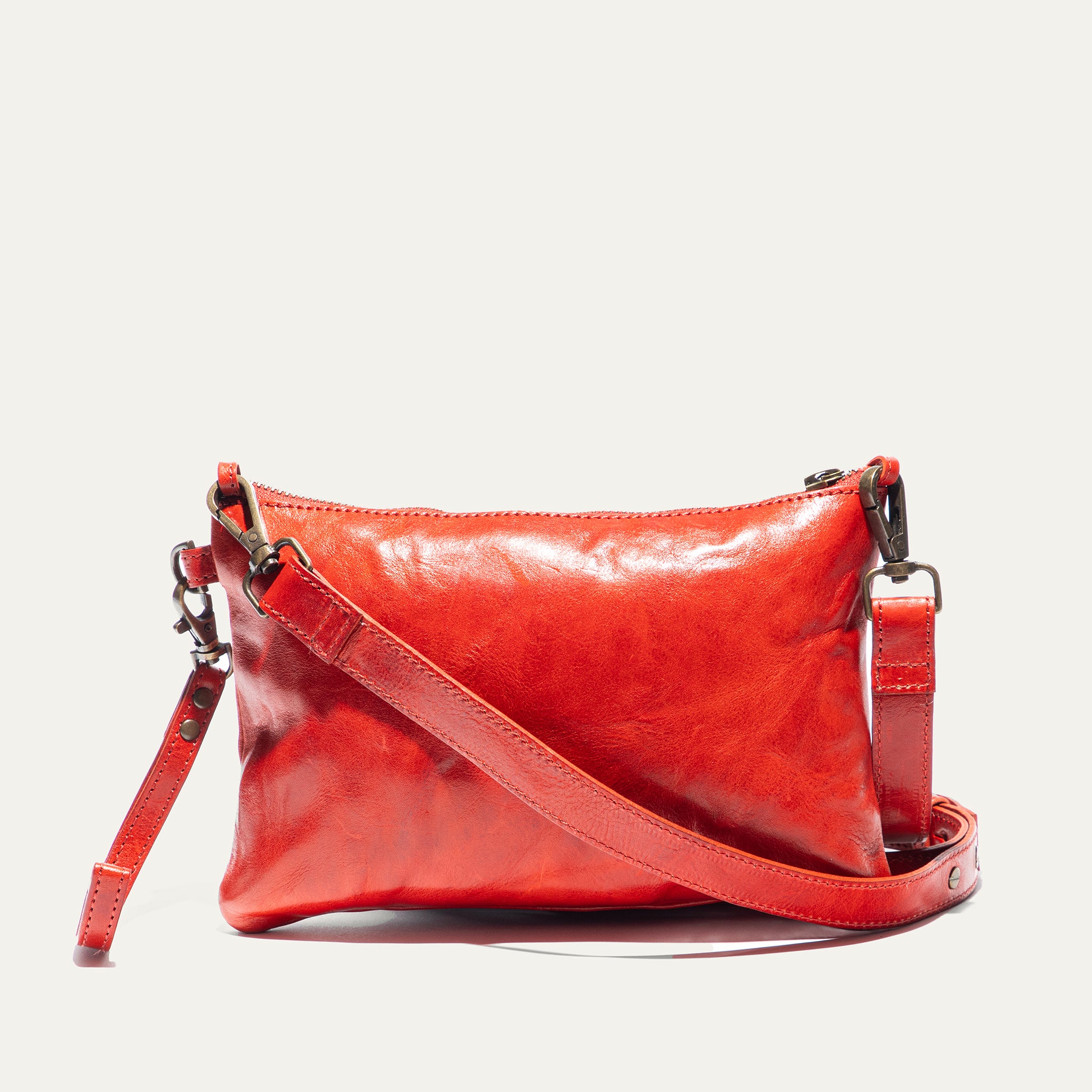 Corfu Zip Pouch Medium W/ Crossbody - Will Leather Goods